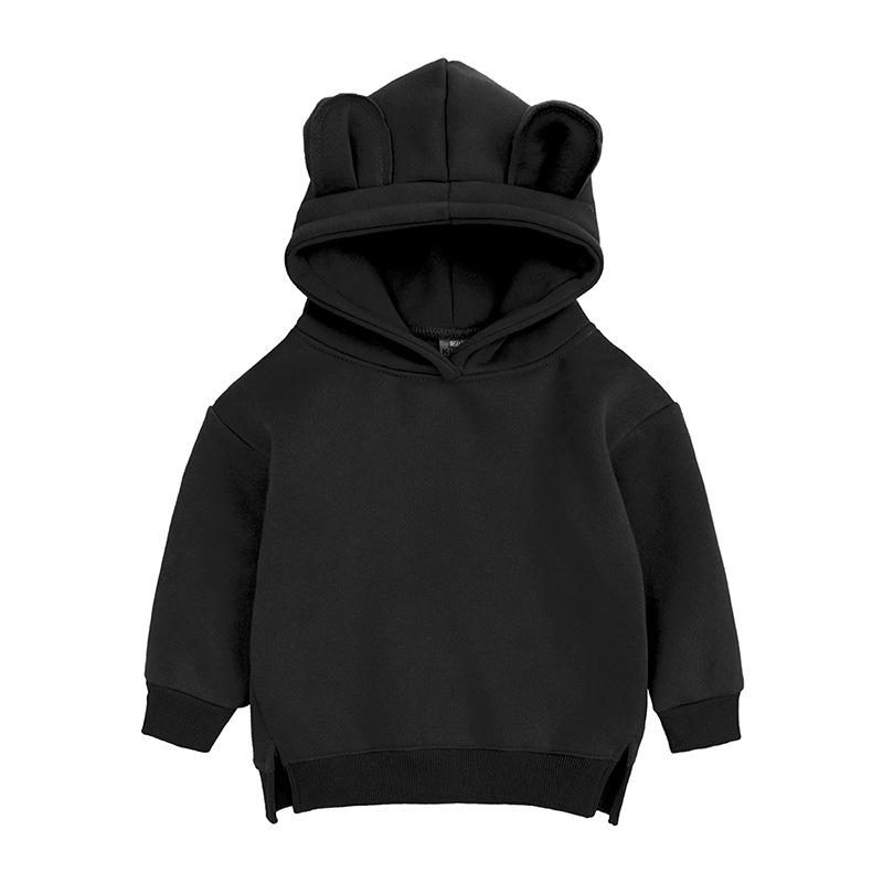 Unisex Kids' Fleece Hoodie: Korean Style Thickened Sweatshirt for Autumn/Winter 2026