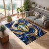 Leeds United Voetbal Print Kristalfluweel Tapijt, Comfortabel Waterabsorberend Antislip Binnen Vloerkleed