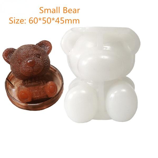 3D Christmas Stereoscopic Deer Animal Silicone Mold Crystal Drop Glue Fondant Cake Decorating Resin Silicone Casting Mold