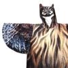 Ultra Plush Blanket Hoodie Owl Shape Wing Sleeve Flannel Microfiber Loose