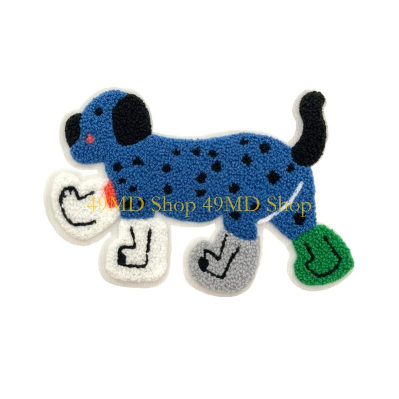49MD Embroidery Applique Dog Patches Clothing Repair Patches Clothing Garment Crafting Project Accessories Making Supply