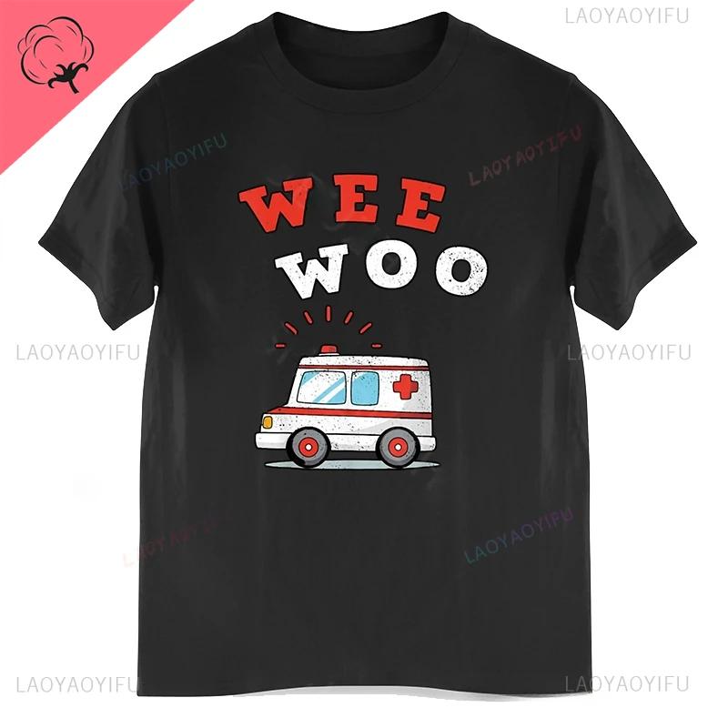 Ambulance Amr Funny Ems Emt Paramedic Gift Tshirt Cotton Tshirt Unisex Summer Fashion Tshirt Casual Fashion Streetwear Cotton Tee