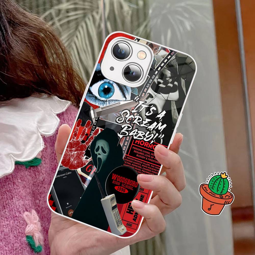 Horor S-scream Dead Tempered Glass For Iphone 14 13 12 11 Pro Mini XS MAX 14Plus X XS XR Cover