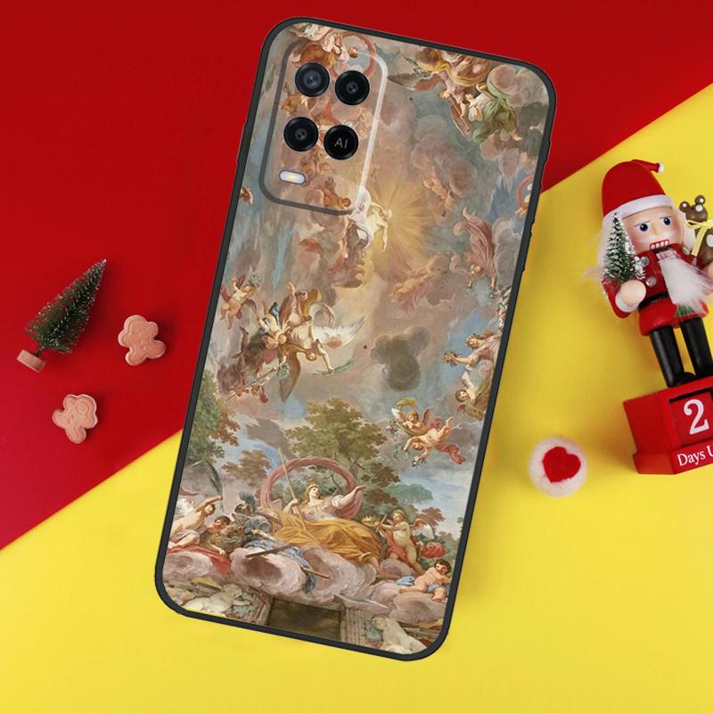 Michelangelo Art Case For Oppo A78 A98 A18 A38 A58 A5 A6 Pro A54 A74 A94 A17 A57 A80 A60 A40 A96 A76 A16 A15