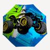 1pc Monster Truck Automatic Folding Umbrella, 8-Rib Durable Iron Frame, Compact Travel Umbrella for Women & Men 076