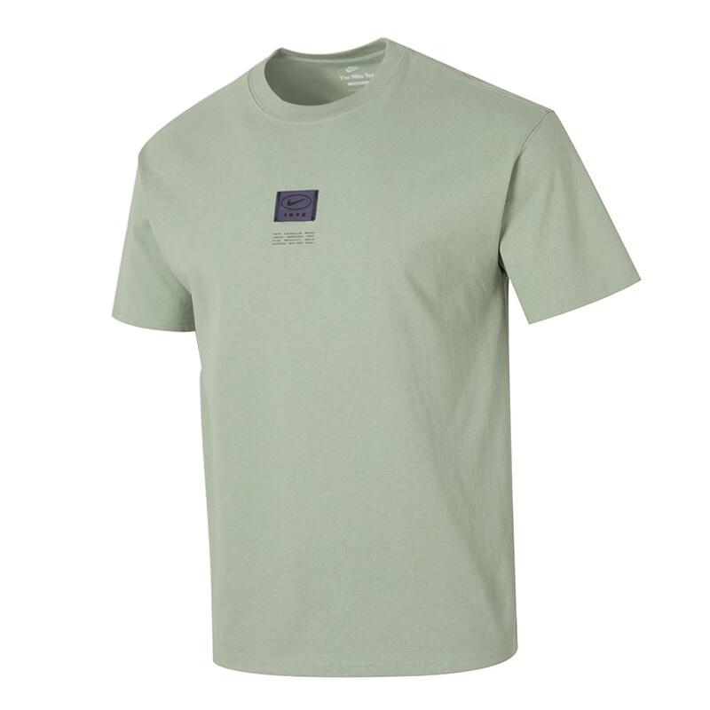 Nike Sportswear Label T-shirt Asia Sizing Light Green Men s FZ5393-370 L