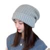 Windproof Winter Elastic Warm Knitted Hat Korean Style Beanies Women Hat Solid Color
