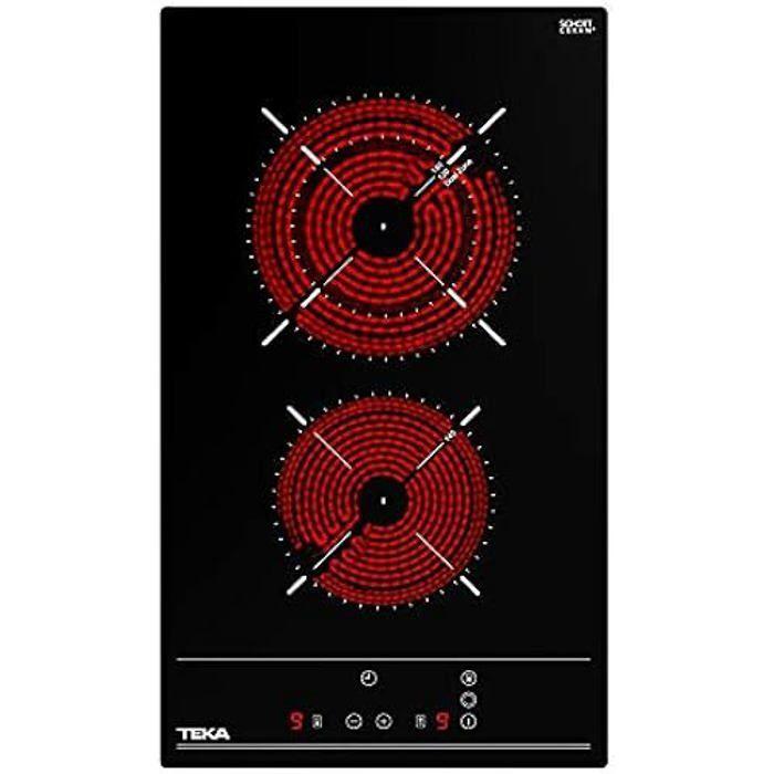 Plaque Vitrocéramique - TEKA - VITRO TBC 32010 TTC BK - 2 Feux - 3000 W - Fonction Chronomètre
