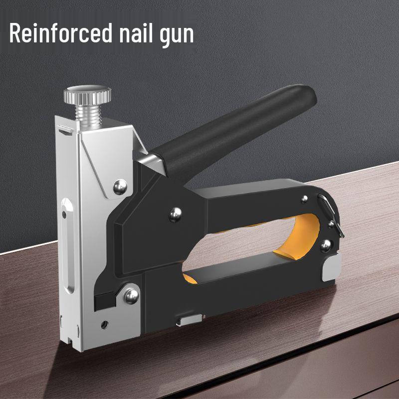 Three-in-One Handheld Woodworking Staple and Brad Nailer for Cabinets and Sofas
