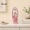 Styl Boho Wystrój Matka Boża z Guadalupe Statua Religijna, Figurka Dziewicy Maryi, Rzeźba z Żywicy, Mieszane Wnętrze Inspirująca Sztuka do Domu Katolicki