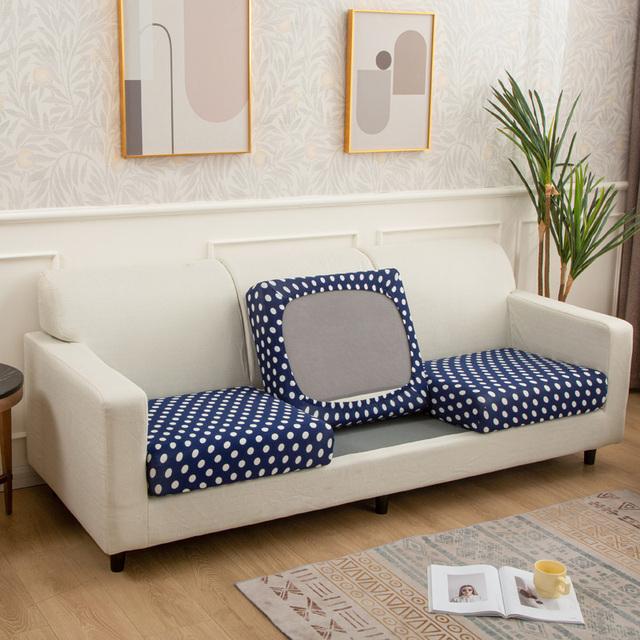1 /2 /3 /4 Sitzer Sofa Sitzkissenbezug Für Wohnzimmer Haustiere Kinder Möbel Druck Stretch Waschbar Abnehmbar Stuhlsitzbezug