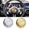 WSDYN1 Hot 2026 New For Benz Car Steering Wheel Emblem Interior Badge Decoration Accessories for Mercedes benz W203 W204 W205 W176 W211