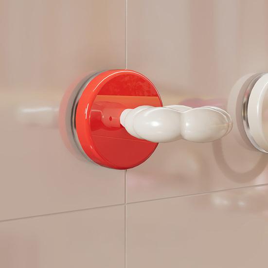 Suction Cup Hook No Drill Reusable Holder Push-to-Lock Vacuum Seal Hook Strong Load-bearing Capability Hanger for Bathroom Kitchen