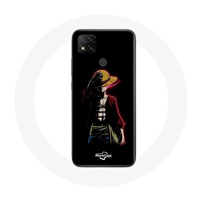 Coque - Maniacase - Xiaomi Redmi 9C - One Piece Manga Anime Luffy - Souple - Noir