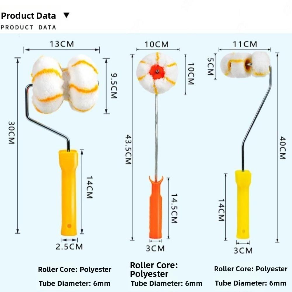 Curved Frame Paint Roller Brush Ergonomic Handle Wall Painting Tool Furniture Painting
