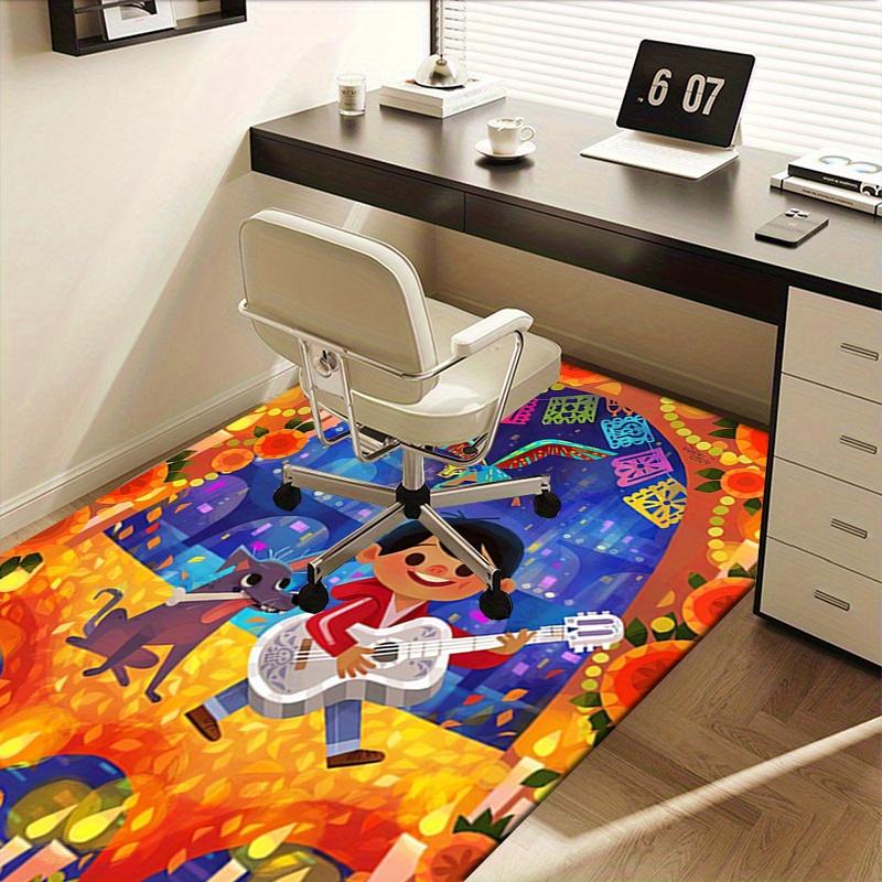 Office Rug Guitarist, Celebration theme 3D Printed Anti-Slip Rug-Machine Washable for Living Room