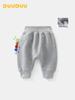 DUUDUU Thickened Fleece-Lined Pants for Newborns - A-Class Large Baby Sweatpants for Autumn/Winter 2025