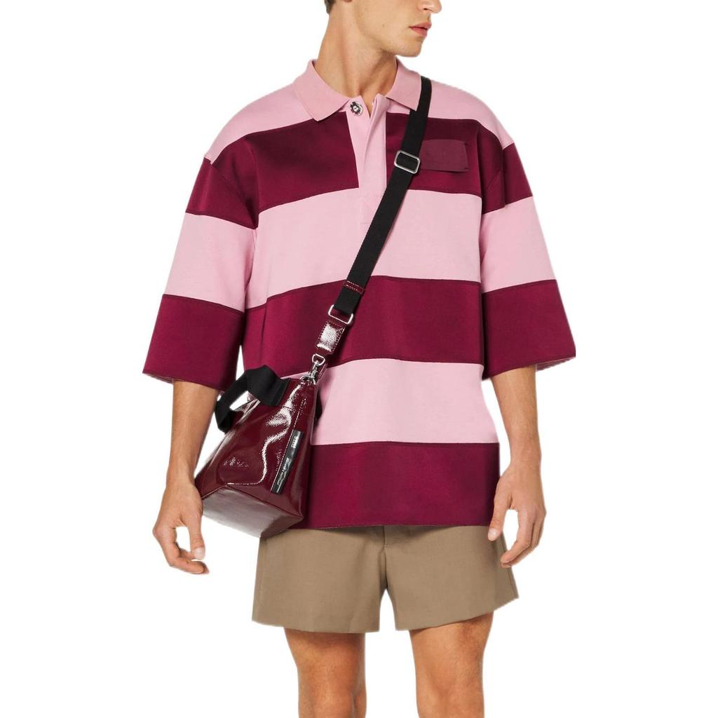 AMIPARIS Horizontal-stripe Polo Shirt HPL200701-658