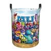 Monsters University Laundry Hamper Large Clothes Storage Basket Cartoon Children's Comedy Film Toy Bin Organizer for Nursery