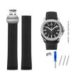 Men's Bracelet Silicone Rubber Watchband For Patek Watch Strap for Aquanaut Philippe Series 5164a 5167a Butterfly Buckle 21mm