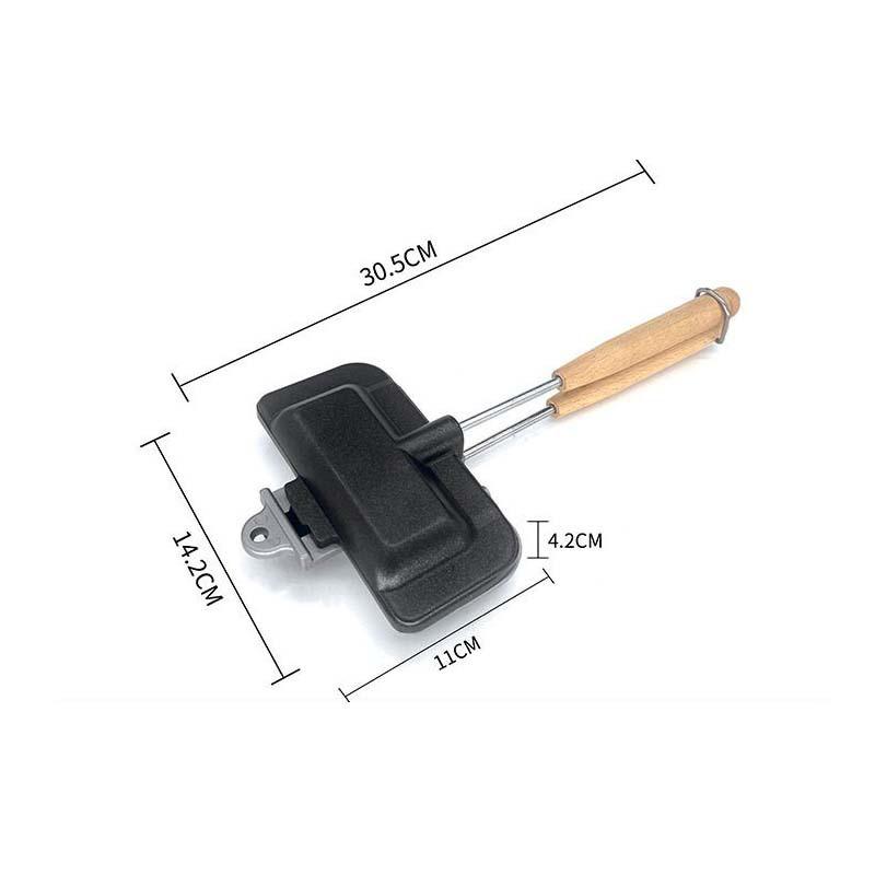 Mini Sandwich Pan Double Sided Non-Stick Toast Mold Outdoor Camping Breakfast