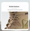 Men's Four-Season Hiking Combat Boots - Non-Slip, Water-Repellent Outdoor Shoes