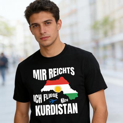 MIR REICHTS ICH FLIEGE NACH KURDISTAN Shirt Kurdistan Map TShirt Funny Kurdish Gift Tshirt Men Women Crewneck Cotton Tee Tops