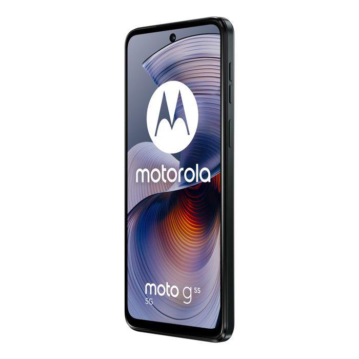 Motorola Moto G55 - 5G smartphone - SIM doble - RAM 8 GB / Memoria interna 256 GB - microSD slot - pantalla LCD - 6.49" - 2400 x