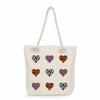 Leopard Print Letters Print Thick Rope Single-shoulder Beach Bag 7295
