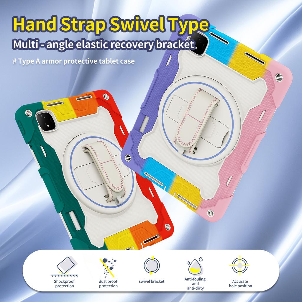360 Rotating Stand Case Universal For Huawei Honor Pad GT Pro MagicPad 2 12.3inch 2024 ROD2-W09 ROD2-W69 Heavy Duty Rugged Cover