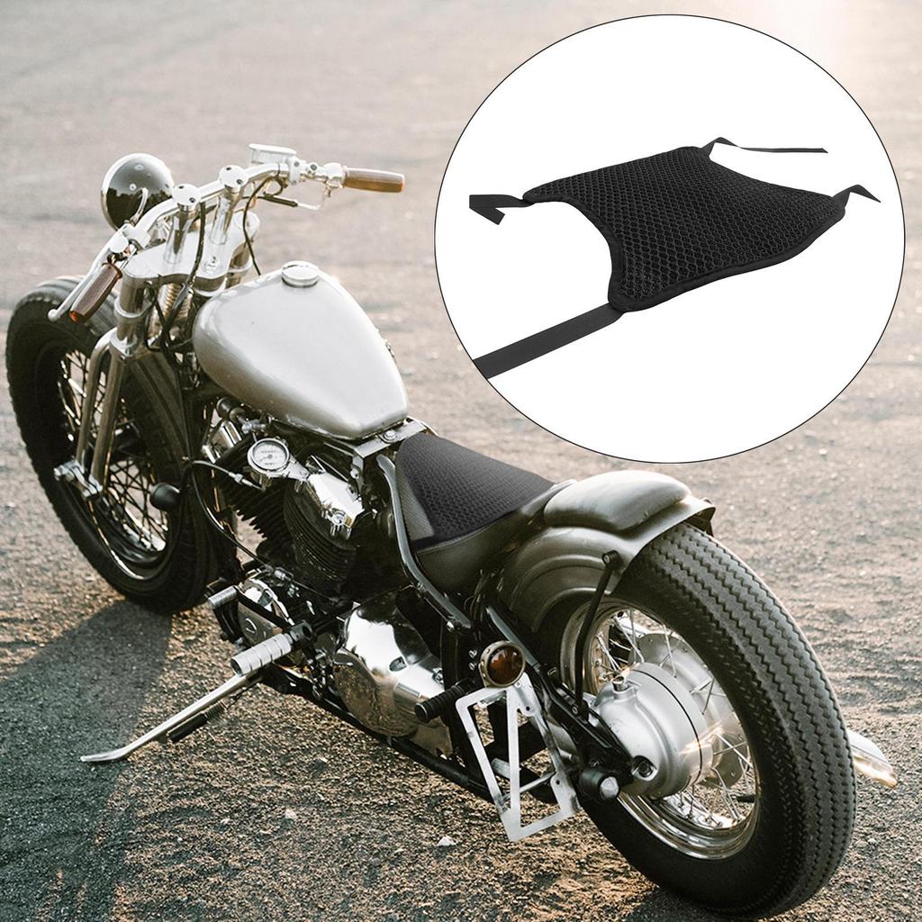 3D Honeycomb Breathable Seat Cover Motorcycle Saddle Pillow Accessories Comfort Reduces