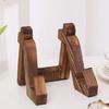 Wooden Book Stand for Reading, Adjustable Tablet Cookbook Holder, Foldable Desktop Display Rack for Music Records Art Print