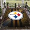 Soft Floor Carpet Pittsburgh Steelers Pattern Area Rug Decorative Mat For Home Room Decoration