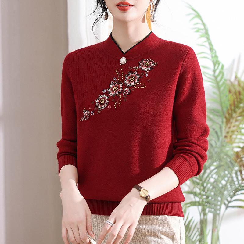 Women's Fleece-Lined Sweater: Warm, Thick One-Piece for Autumn and Winter