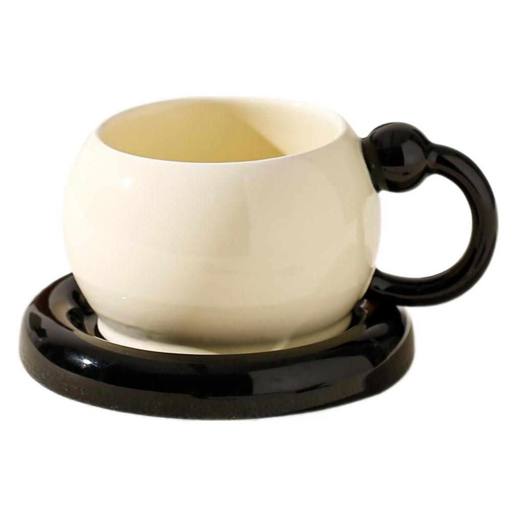 Set Speciale Bellissimo Tazza e Sottotazza da Caffè, Pregiato Raffinato Caffè Americano, Tazza in Ceramica, Tazza da Latte, Tazza da Tè Pomeridiano.