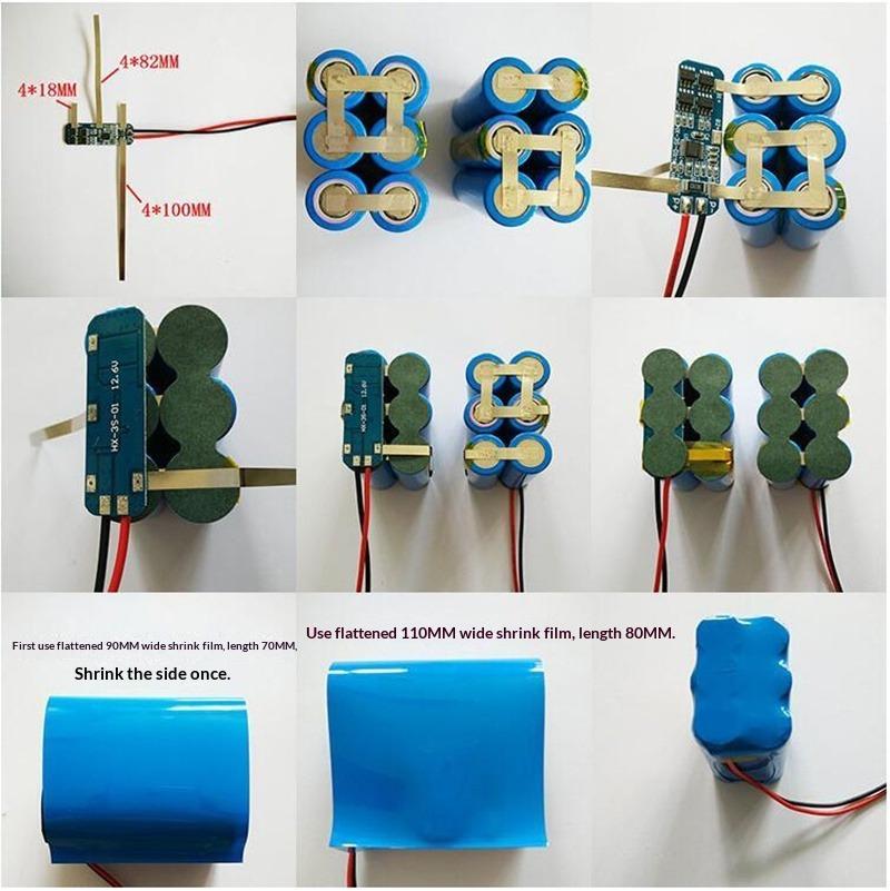3S 10A BMS Protection Board 11.1V 12.6V Li-ion Lithium Battery Charger Module 12V 18650 Battery Circuit Board with Overcharge Overdischarge Protection