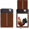 Porta Automatica per Pollaio Domestico a Batteria Impermeabile Elettrica per Recinto Polli con Sensore di Luce Forniture per Galline