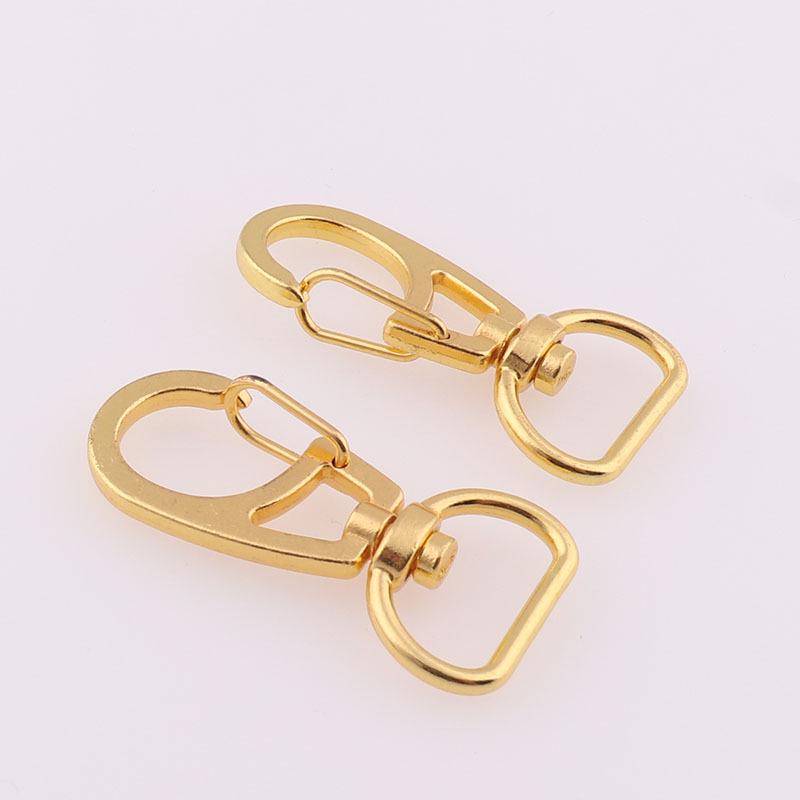 11mm Gold Dog Clasp Hook Buckle for Handbag Hardware and Keychain Accessories
