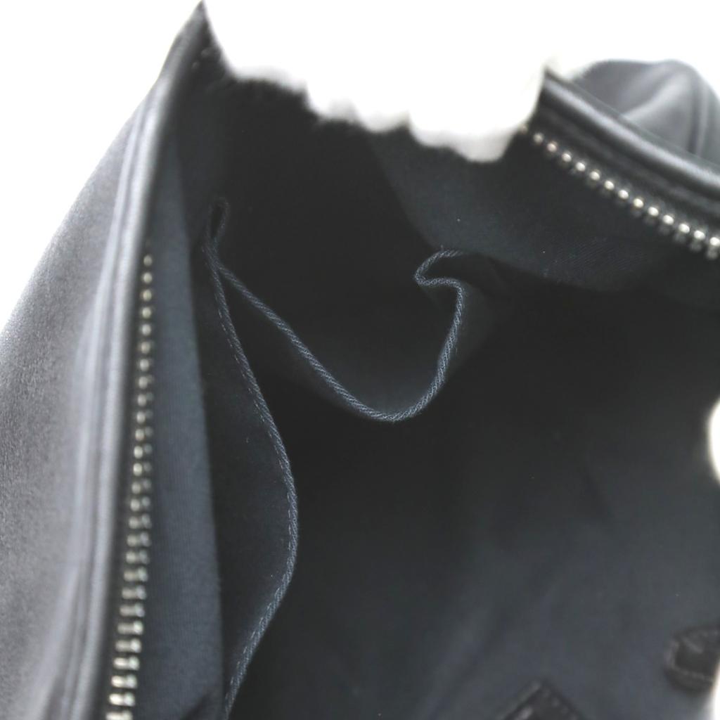 COACH Cafu Diagonal crossing Shoulder Bag leather black Women 19889 Used