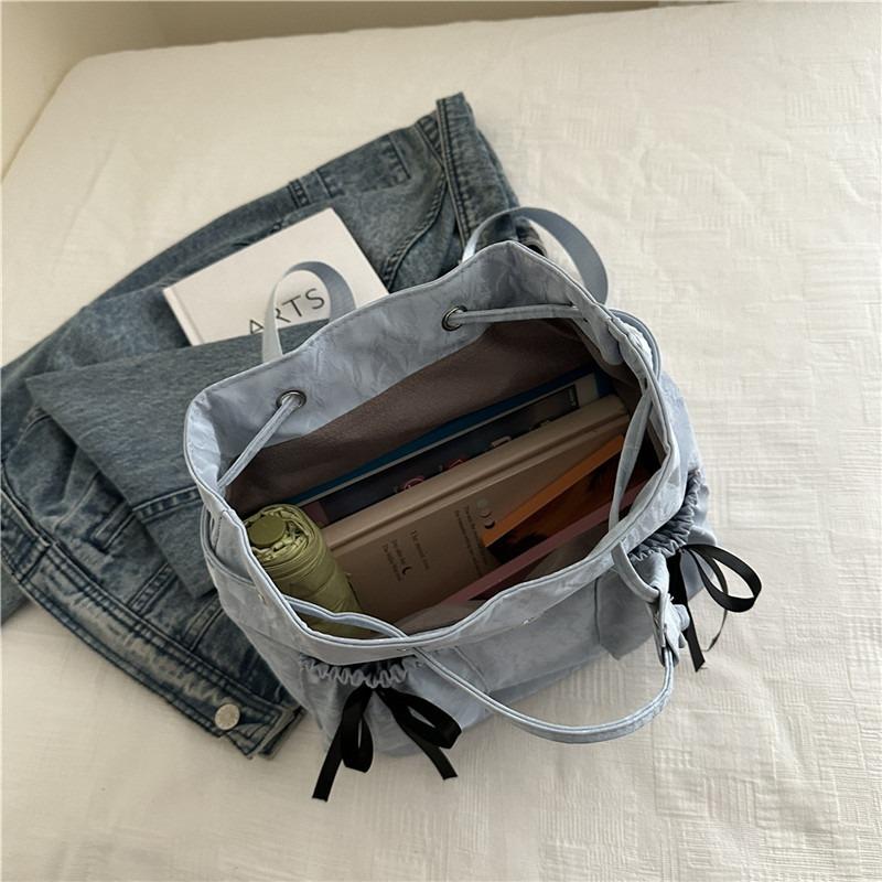 Fashion Bow Backpack College Student Class Bag Women's Summer New Large Capacity Backpack