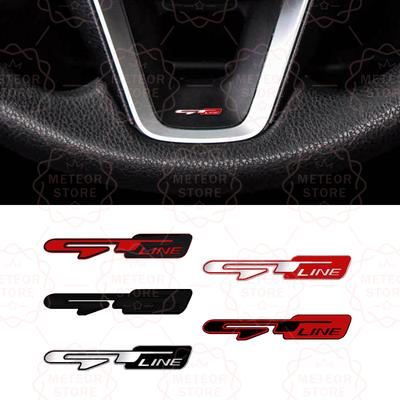Car Nameplate GT Line Metal Badge Interior Steering Wheel Sticker Emblem For Sorento Sportage Stinger Rio K5 K9 K7 K8 K3 K2