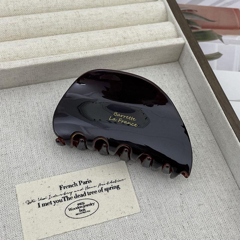 Francouzská Vintage 7.7CM Půlkruhová Spona do Vlasů Jednoduchá Delikátní Acetátová Spona Žralok Vlasové Doplňky Pro Ženy Dívky
