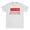 Life Is Soup I Am Fork Meme 90s TShirt Unisex Unisex Funny Cotton Tee Shirt Round Neck Short Sleeve T Shirt Party Tops