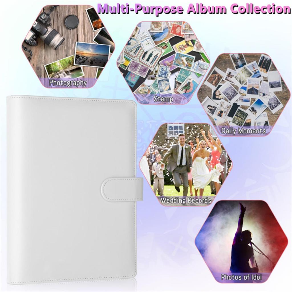 25 sider Fotokort A5-perm Fotoalbum Idolkort Løsblad Samlebok Perm Fotokortholder