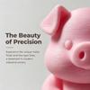 3D Printed Cute Pig Bathroom Ornament Toilet Sitting Tissue Holding Design Practical Housewarming Gift for Neighbors