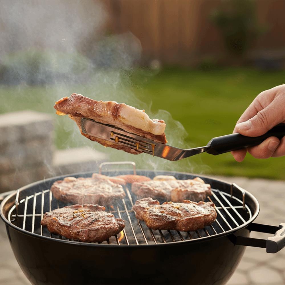 Anti-scald Handle Grill Spatula Stainless Steel Steak Fried Shovel Pie Server Spatula Tiramisu