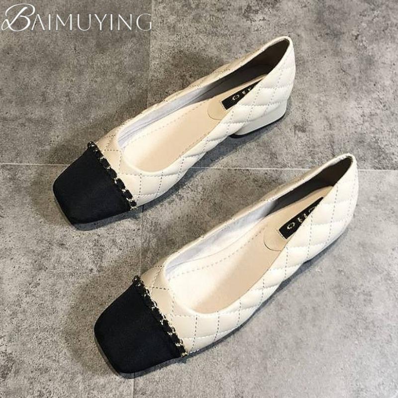Fashion High Heels Ballet Marie Janes Shoes Woman Square Toe Sandals Soft Leather 2025 Trend Shallow Dress Summer Elegant Chunky Pumps