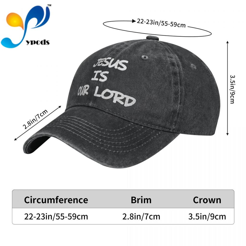 Jesus ist unser Herr, Unisex-Baseballkappe, Unisex-Damen-Snapback-Mütze, Papa-Mütze, Sommer-Sonnenkappe für Unisex- und Damen-Hüte