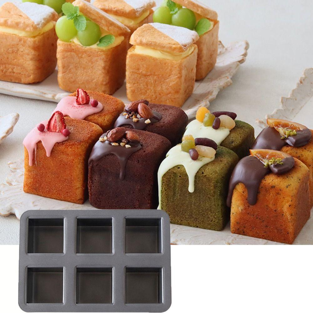 Carbon Steel Madeleine Cake Baking Pan 6/8 Cavity Dessert Baking Tray Bread Baking Mold Bakery
