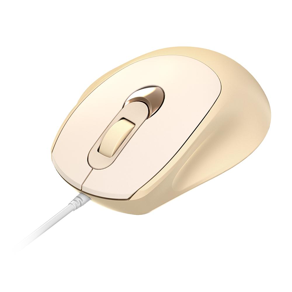 

V2 Business Office Wired Mouse 4D Buttons Silent Click Adjustable DPI Ergonomic Design Pink